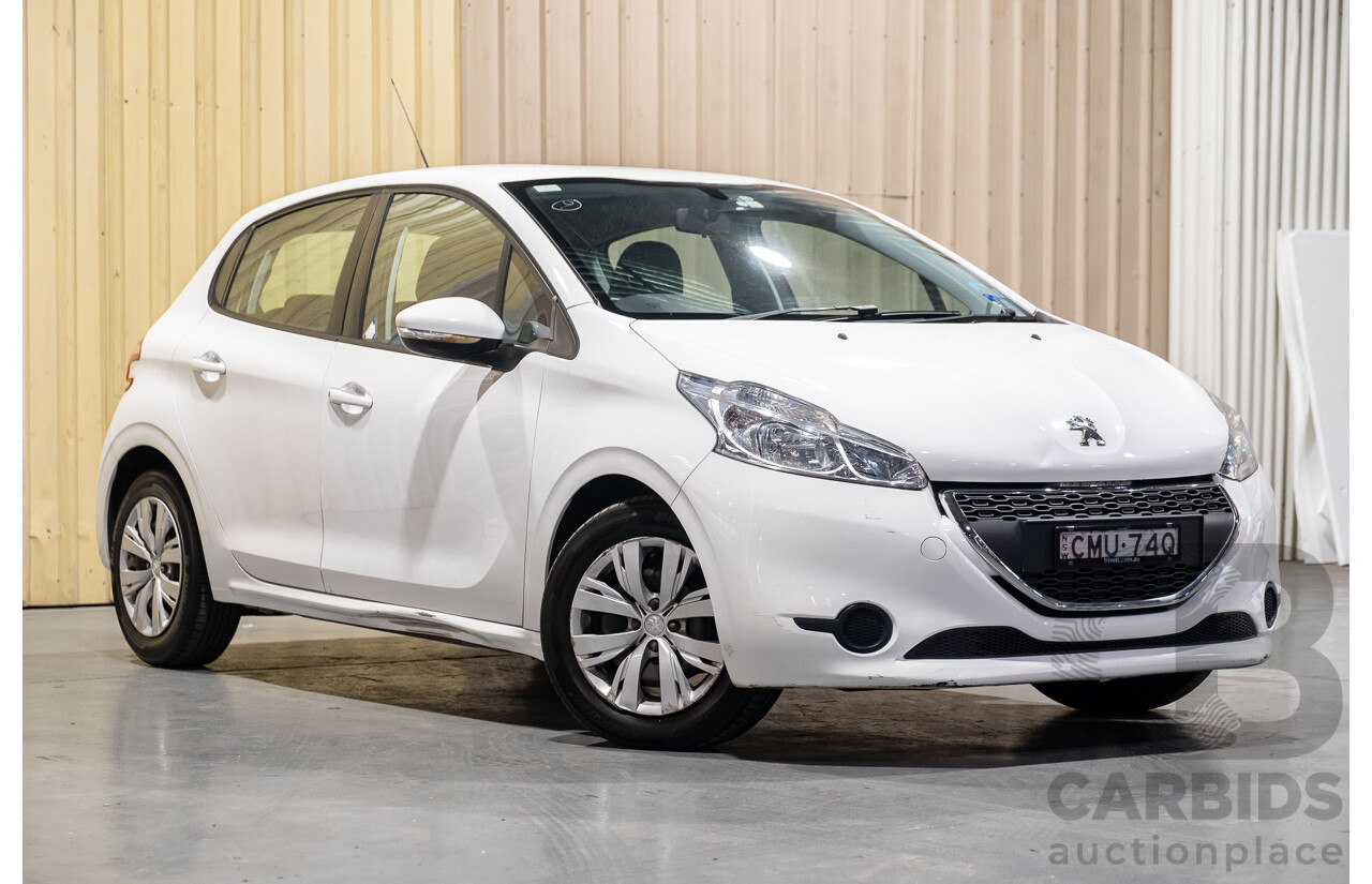 4/2013 Peugeot 208 Active 5d Hatchback White 1.6L