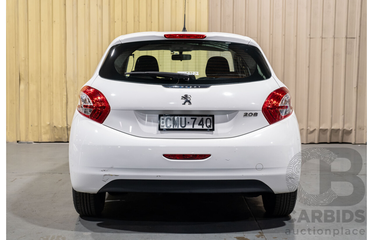 4/2013 Peugeot 208 Active 5d Hatchback White 1.6L