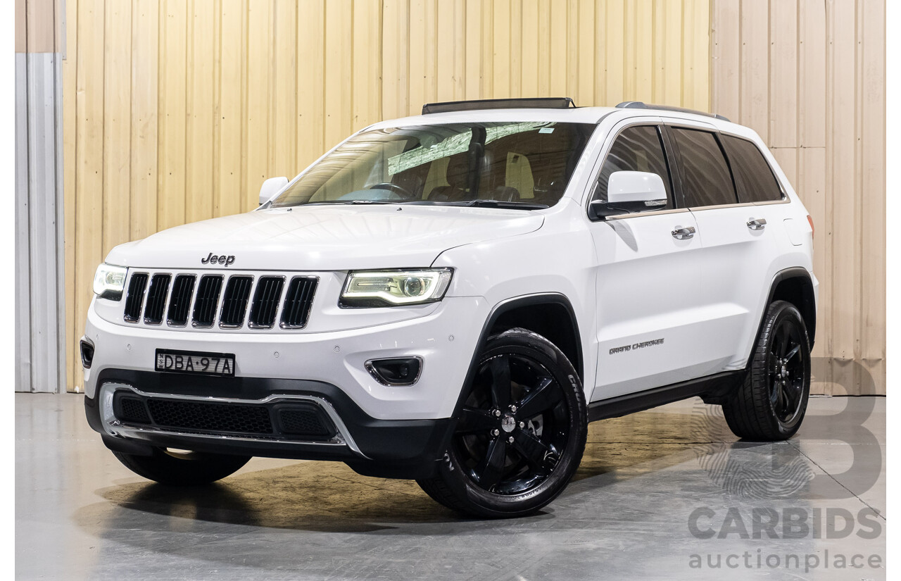 9/2015 Jeep Grand Cherokee Limited (4x4) WK MY15 4d Wagon Bright White 3.6L