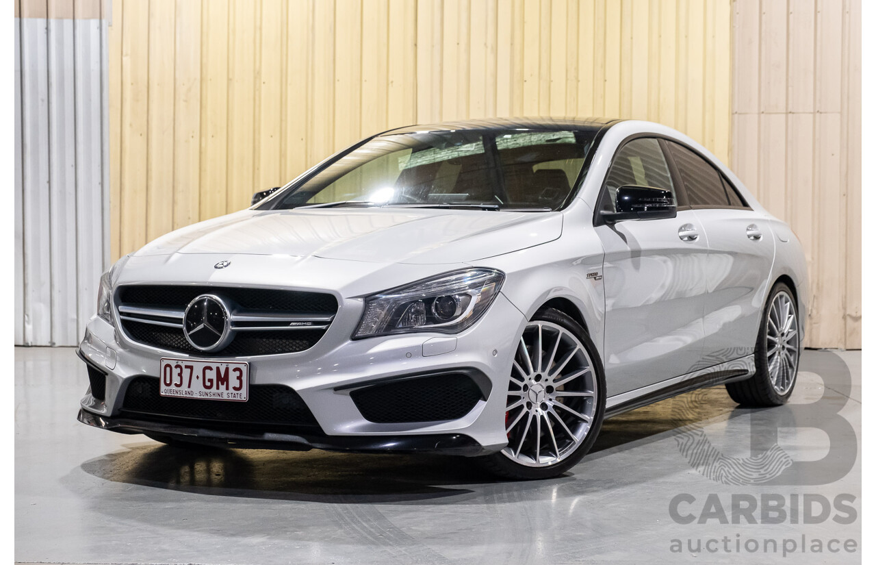 6/2015 Mercedes-Benz CLA 45 AMG 117 MY15 4d Coupe Silver 2.0L