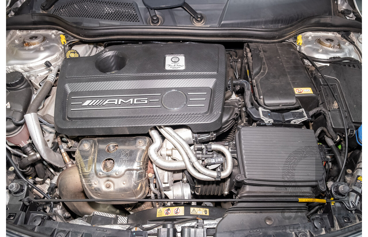 6/2015 Mercedes-Benz CLA 45 AMG 117 MY15 4d Coupe Silver 2.0L