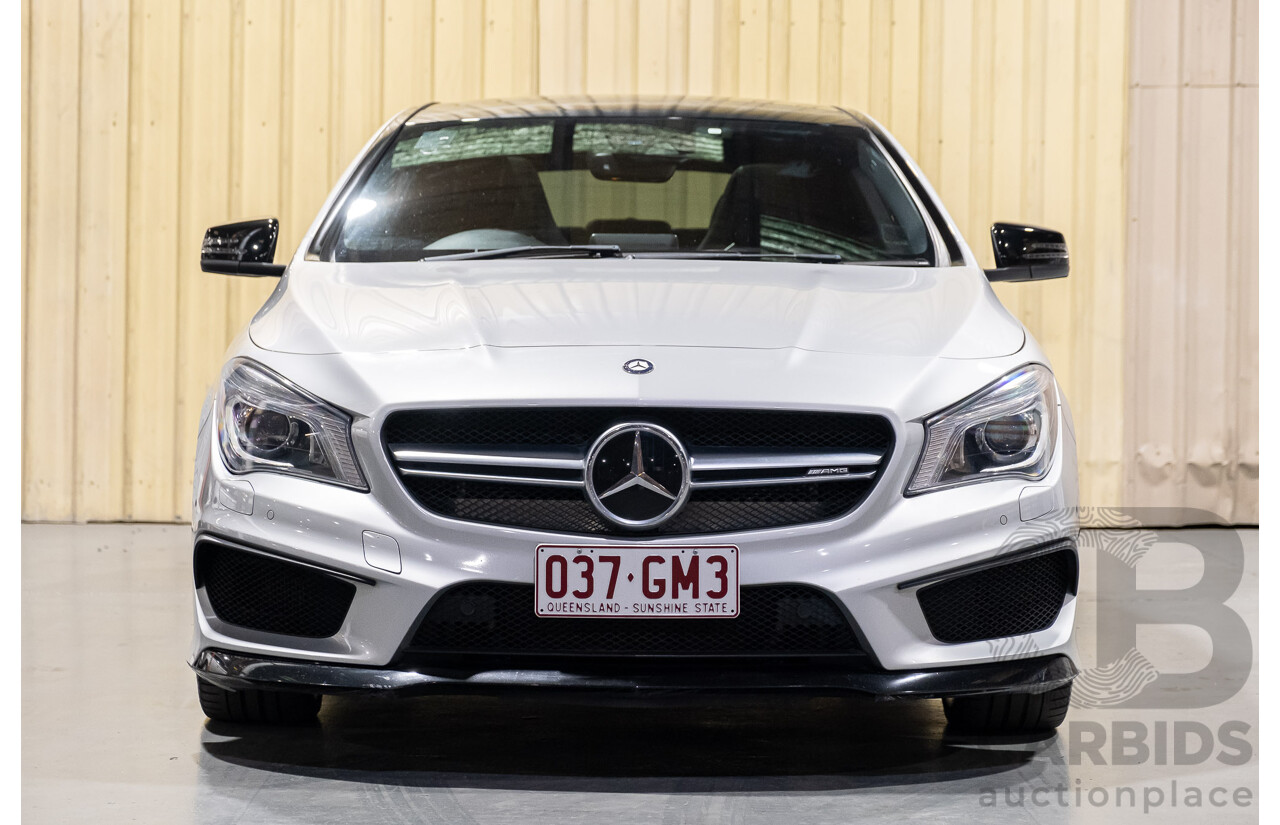 6/2015 Mercedes-Benz CLA 45 AMG 117 MY15 4d Coupe Silver 2.0L