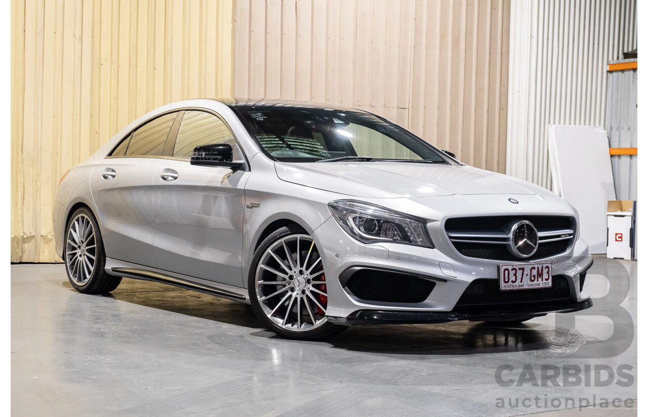 6/2015 Mercedes-Benz CLA 45 AMG 117 MY15 4d Coupe Silver 2.0L