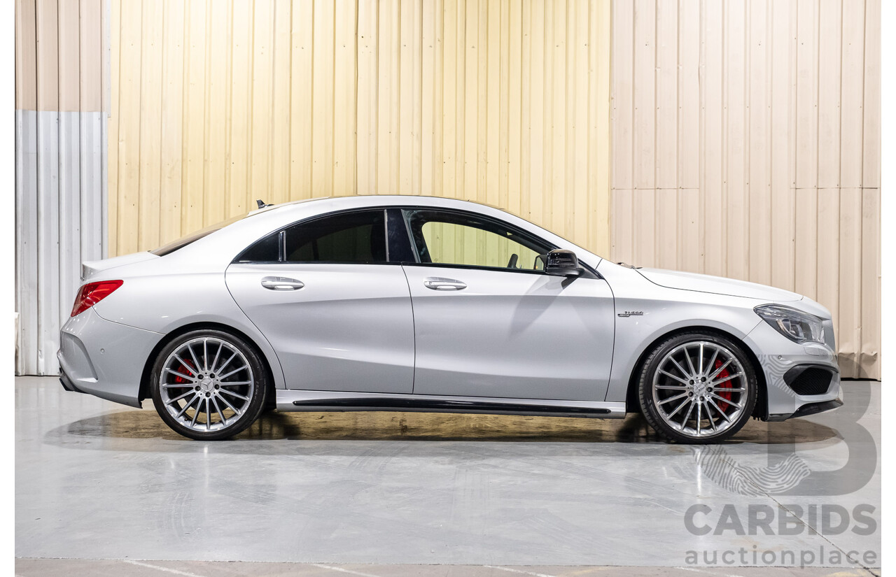 6/2015 Mercedes-Benz CLA 45 AMG 117 MY15 4d Coupe Silver 2.0L