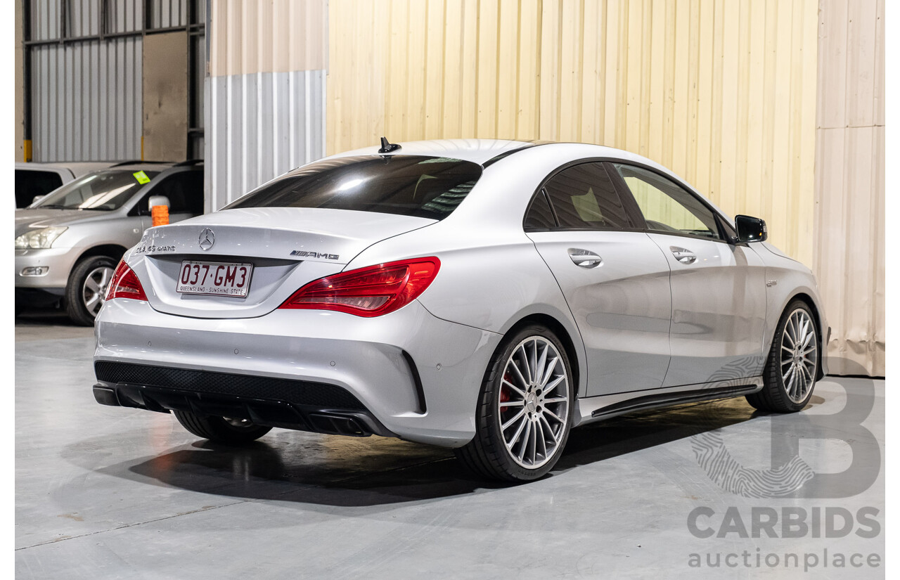 6/2015 Mercedes-Benz CLA 45 AMG 117 MY15 4d Coupe Silver 2.0L
