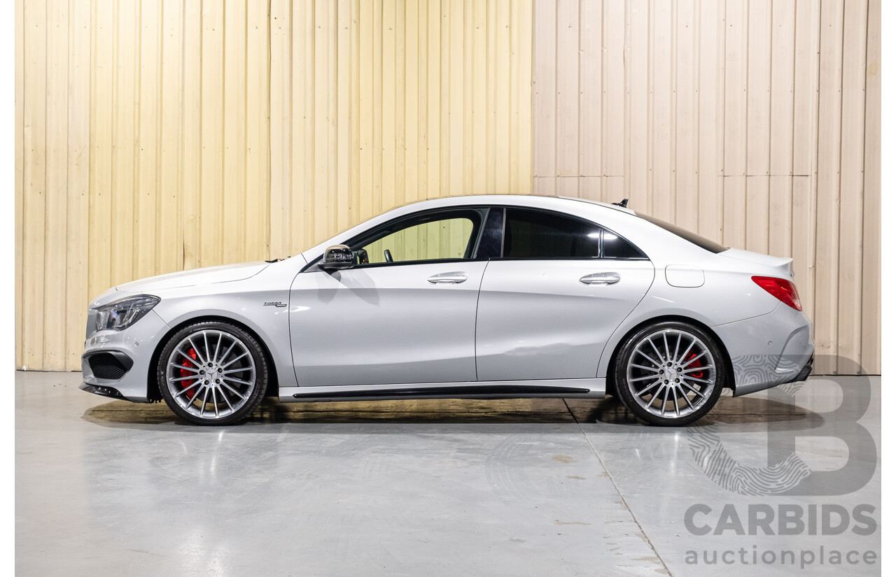 6/2015 Mercedes-Benz CLA 45 AMG 117 MY15 4d Coupe Silver 2.0L