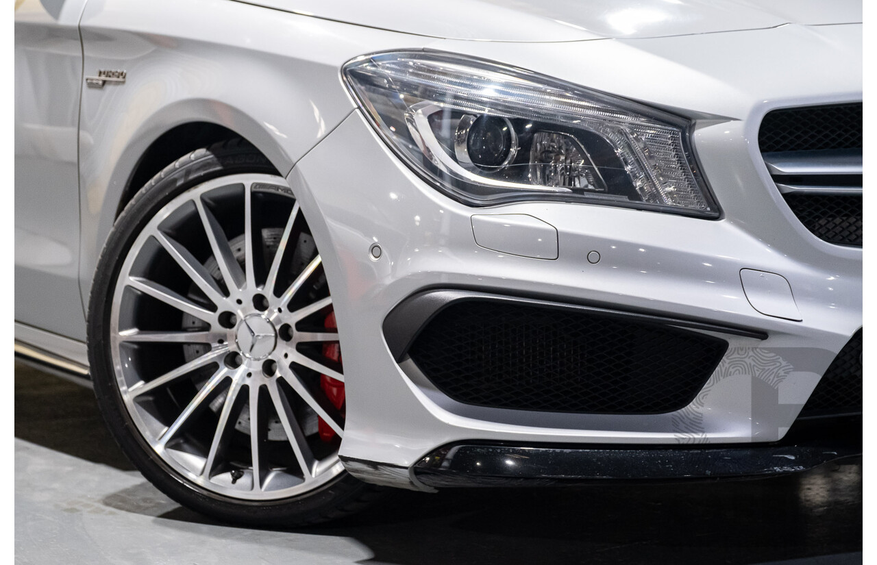6/2015 Mercedes-Benz CLA 45 AMG 117 MY15 4d Coupe Silver 2.0L