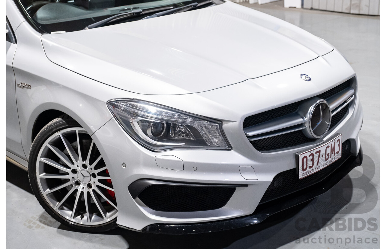 6/2015 Mercedes-Benz CLA 45 AMG 117 MY15 4d Coupe Silver 2.0L