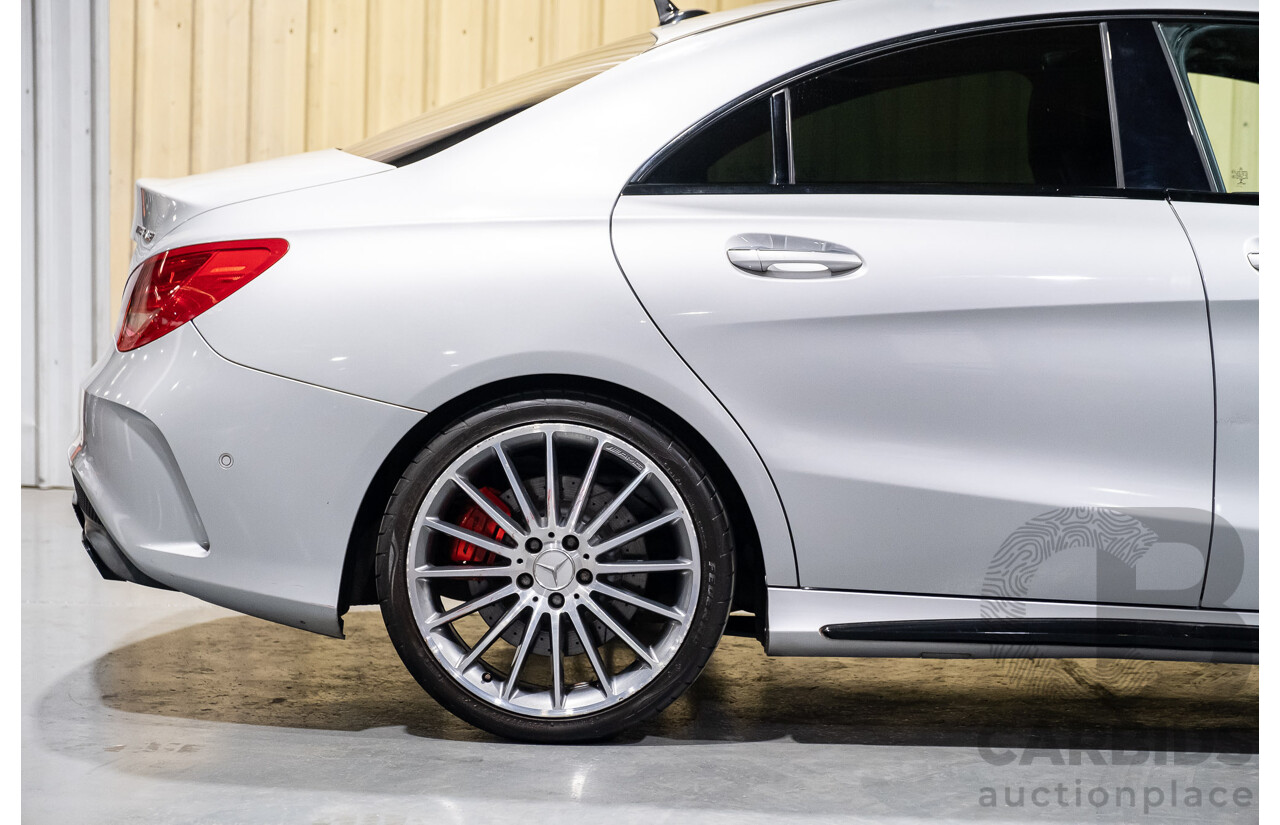 6/2015 Mercedes-Benz CLA 45 AMG 117 MY15 4d Coupe Silver 2.0L