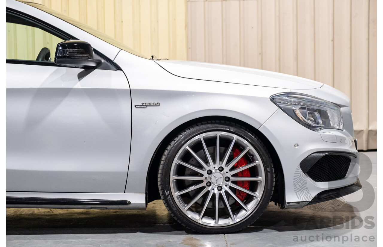 6/2015 Mercedes-Benz CLA 45 AMG 117 MY15 4d Coupe Silver 2.0L