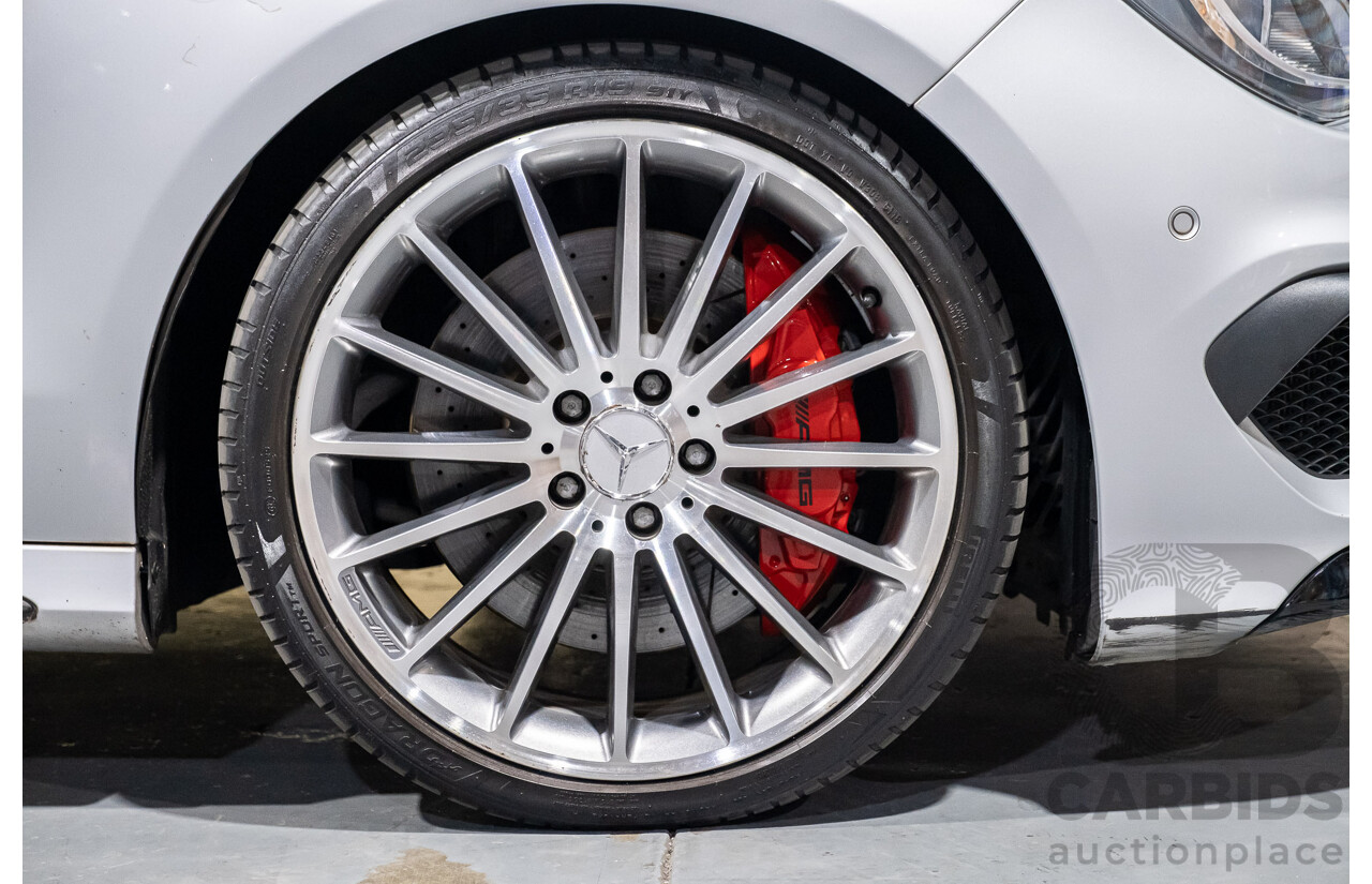 6/2015 Mercedes-Benz CLA 45 AMG 117 MY15 4d Coupe Silver 2.0L