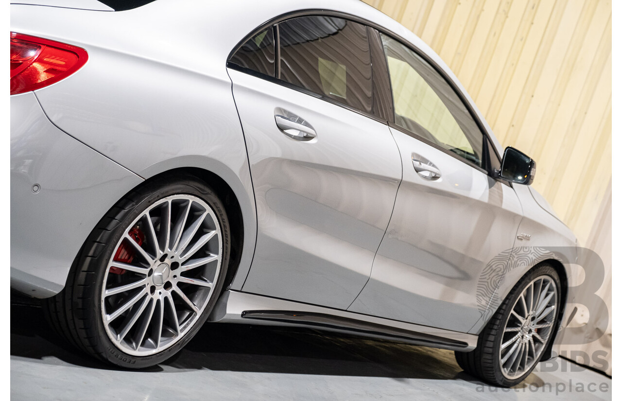 6/2015 Mercedes-Benz CLA 45 AMG 117 MY15 4d Coupe Silver 2.0L