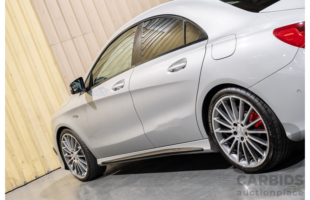6/2015 Mercedes-Benz CLA 45 AMG 117 MY15 4d Coupe Silver 2.0L