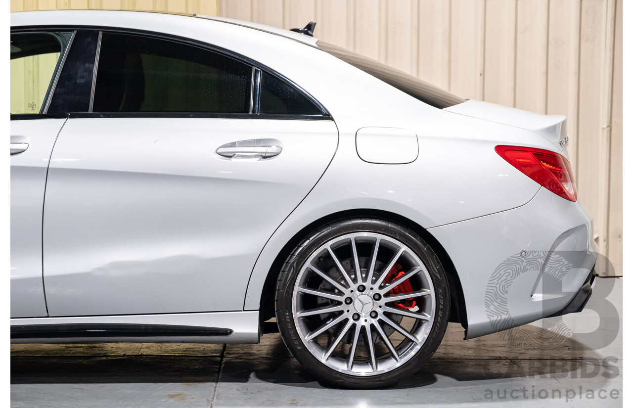 6/2015 Mercedes-Benz CLA 45 AMG 117 MY15 4d Coupe Silver 2.0L