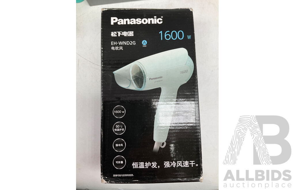 PANASONIC, ECO, GARNIER, MUSTLE, HASK, LOREAL - Assorted Cosmetics and Accessories  - Lot of 12 - Estimated ORP $500