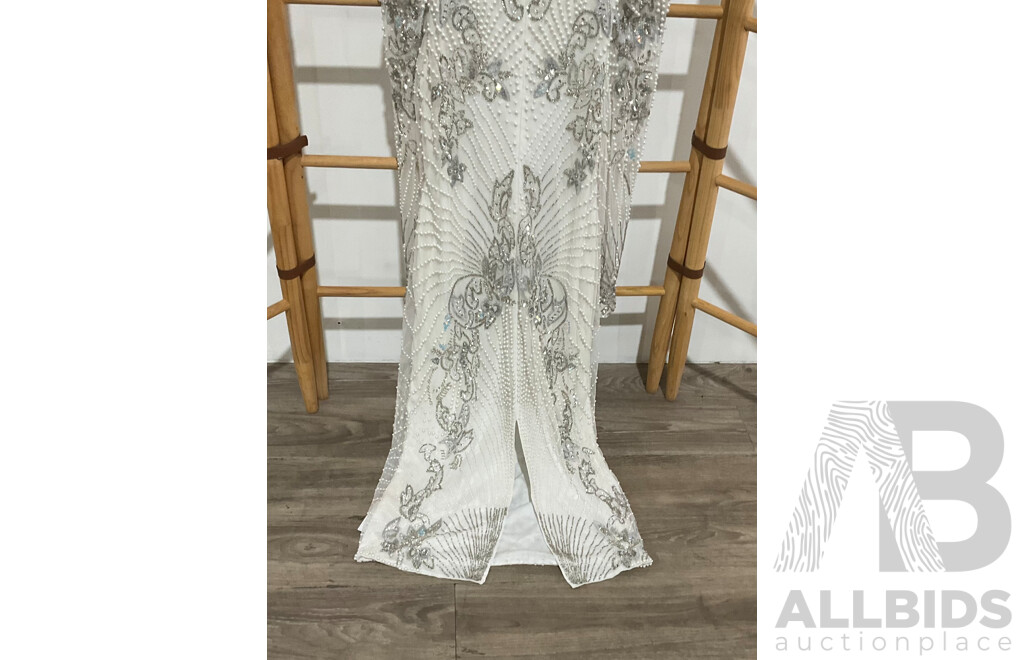 asos edition pearl placement midi dress ASOS EDITION pearl placement midi dress