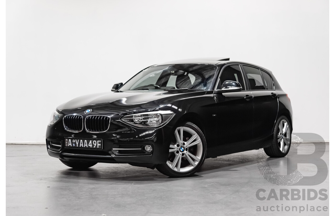 4/2014 Bmw 1 25i Sportline F20 MY14 5d Hatchback Black 2.0L