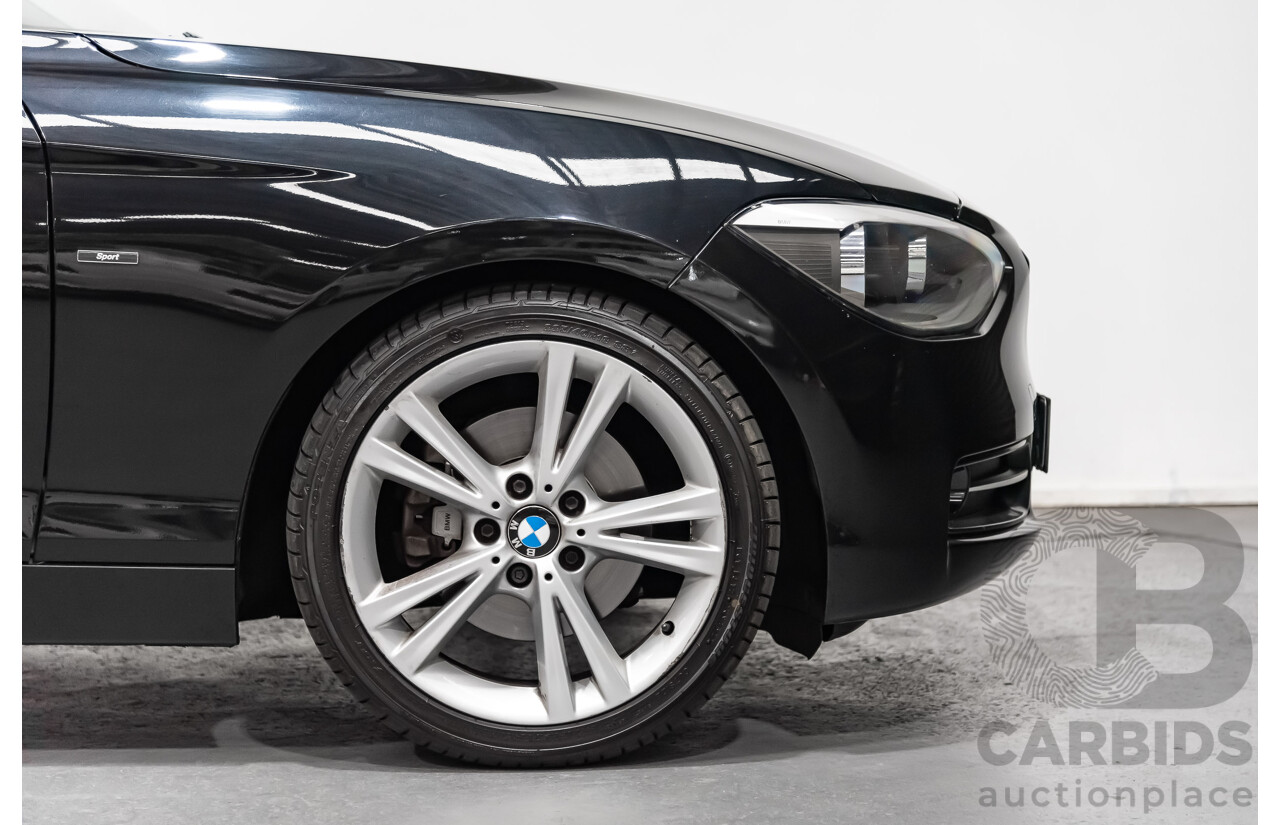 4/2014 Bmw 1 25i Sportline F20 MY14 5d Hatchback Black 2.0L