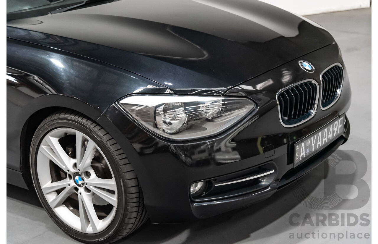 4/2014 Bmw 1 25i Sportline F20 MY14 5d Hatchback Black 2.0L