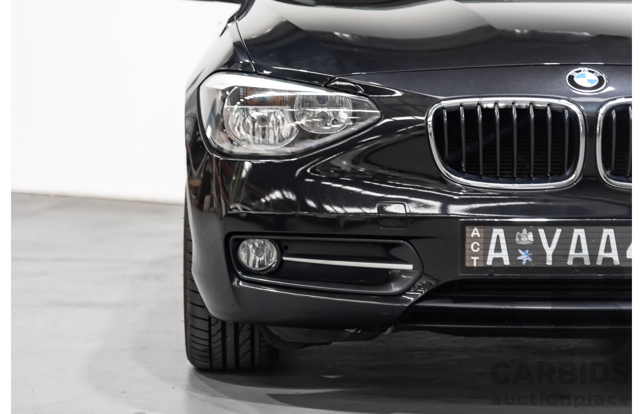 4/2014 Bmw 1 25i Sportline F20 MY14 5d Hatchback Black 2.0L