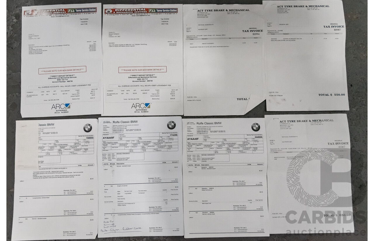 4/2014 Bmw 1 25i Sportline F20 MY14 5d Hatchback Black 2.0L