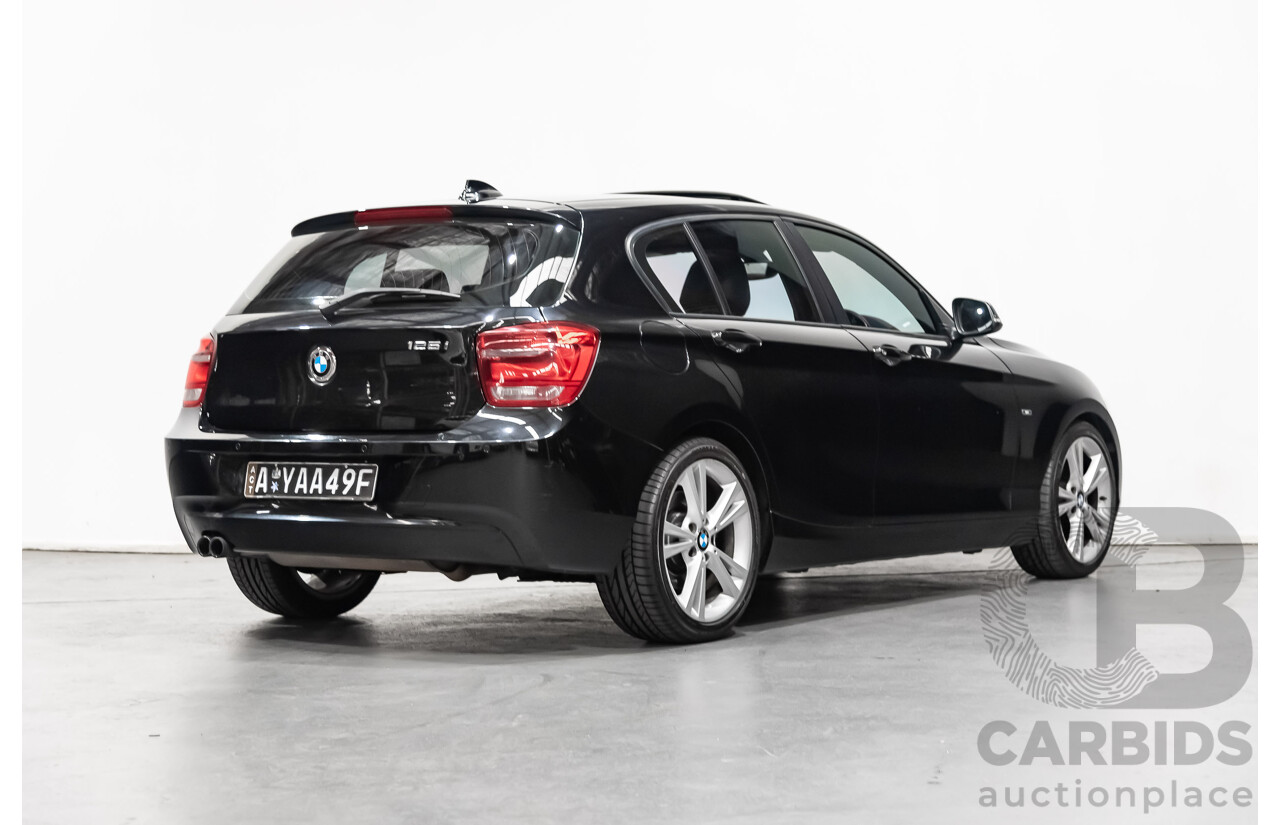4/2014 Bmw 1 25i Sportline F20 MY14 5d Hatchback Black 2.0L
