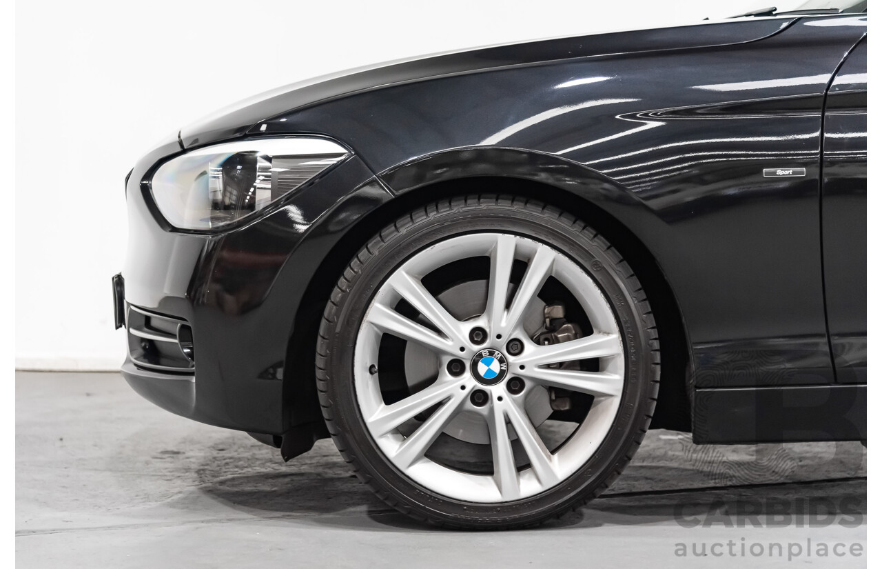 4/2014 Bmw 1 25i Sportline F20 MY14 5d Hatchback Black 2.0L