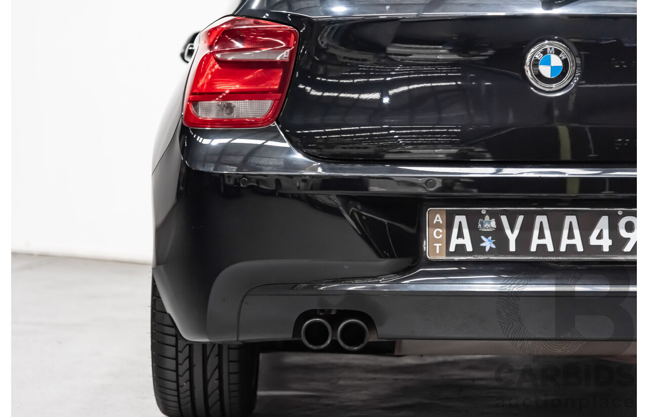 4/2014 Bmw 1 25i Sportline F20 MY14 5d Hatchback Black 2.0L