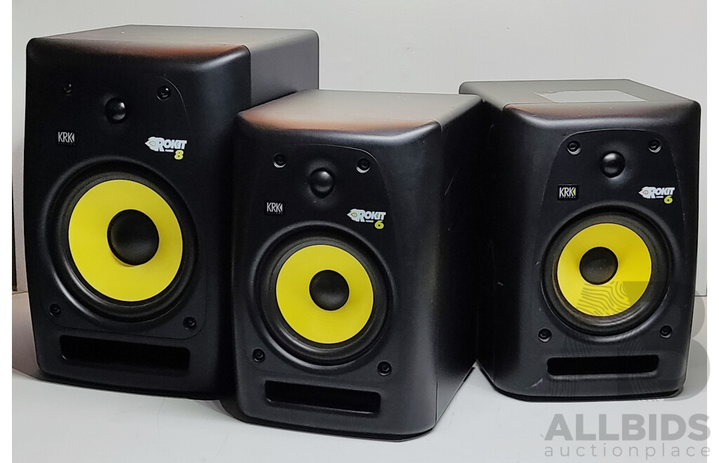 Rokit RPG2 6 and Rokit RPG2 8 Powered Studio Monitors