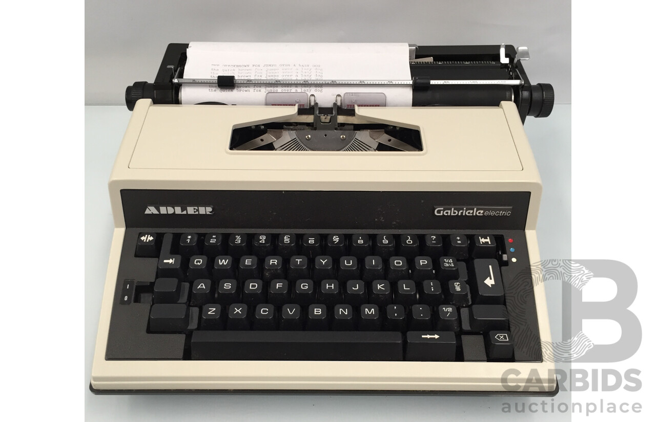 ビンテージ・極レア】電動タイプライター Adler Gabriele 2000 Adler