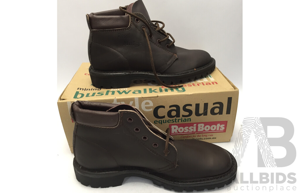 Rossi 4002 Mulga Bushwalking Boots (Claret, Size: 6.5)