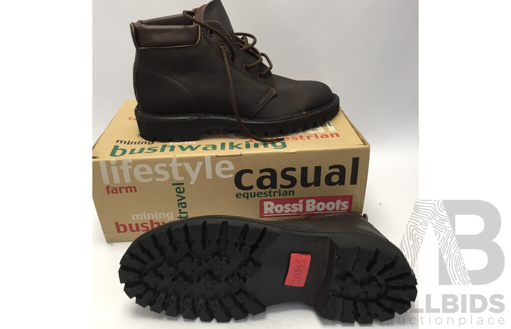 Rossi 4002 Mulga Bushwalking Boots (Claret, Size: 6.5)