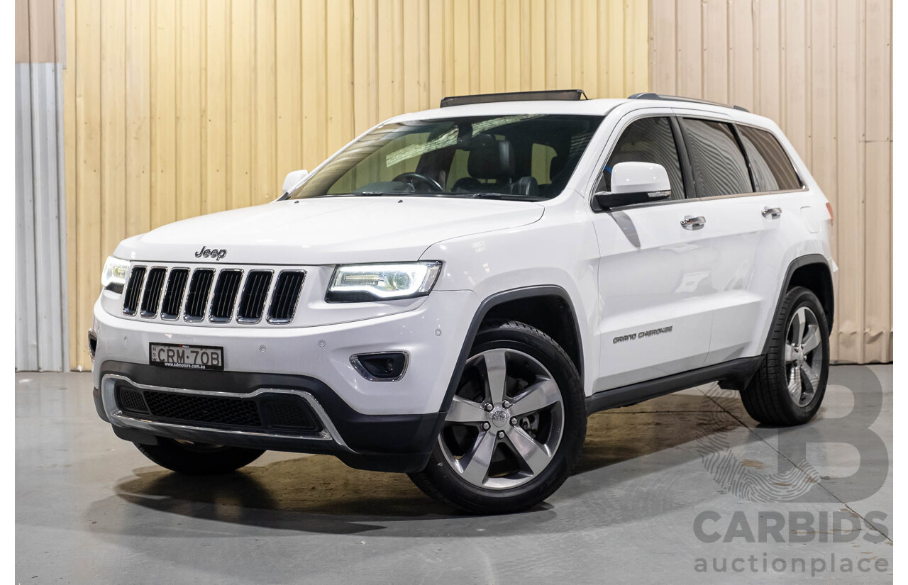 12/2013 Jeep Grand Cherokee Limited (4x4) WK MY14 4d Wagon White V6 3.6L