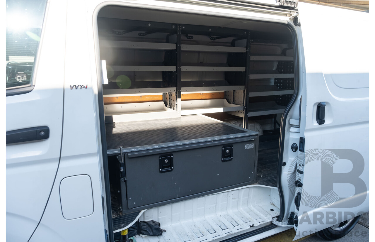 10/2009 Toyota Hiace LWB TRH201R MY07 Upgrade 4d Van White 2.7L