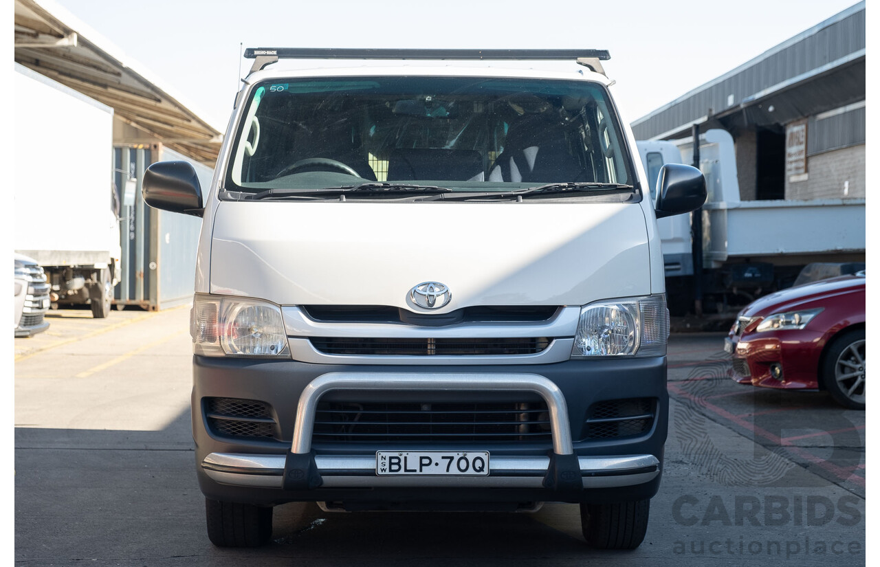 10/2009 Toyota Hiace LWB TRH201R MY07 Upgrade 4d Van White 2.7L