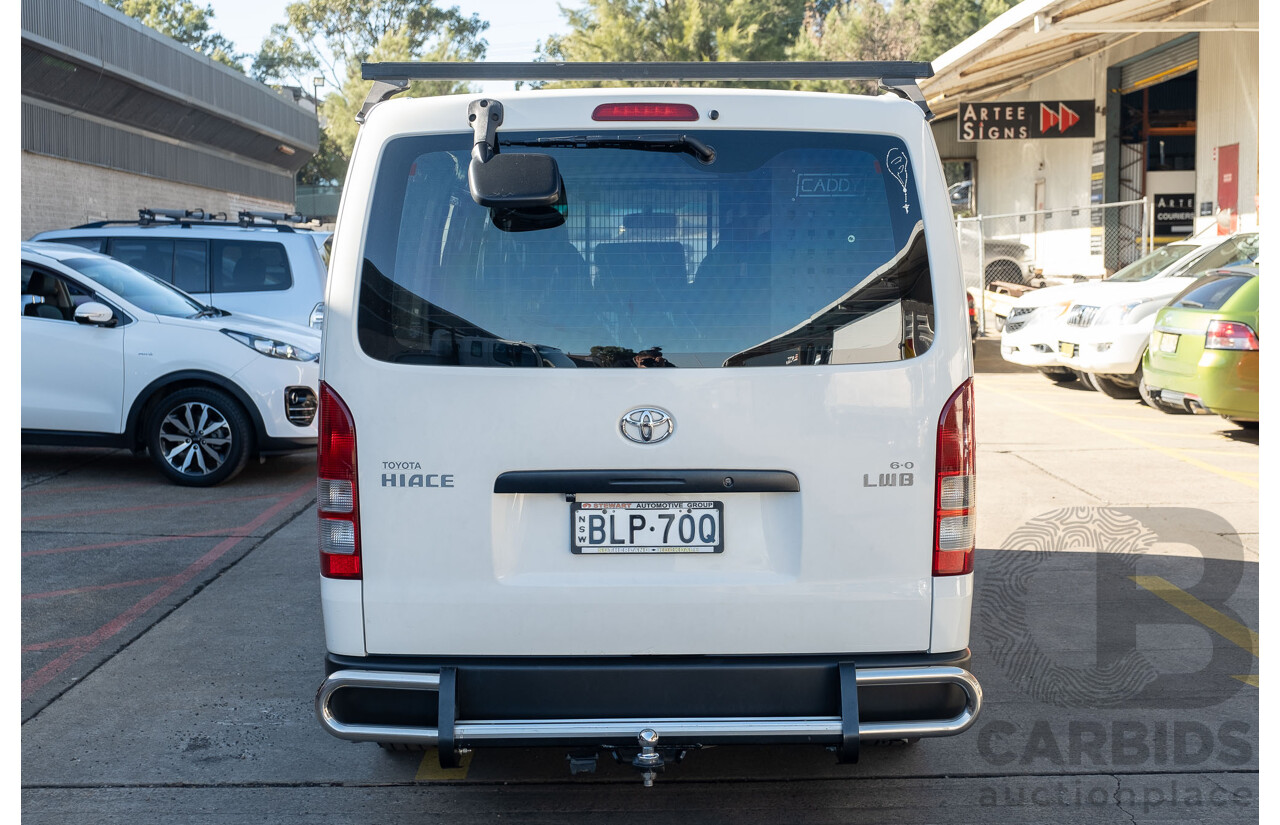 10/2009 Toyota Hiace LWB TRH201R MY07 Upgrade 4d Van White 2.7L