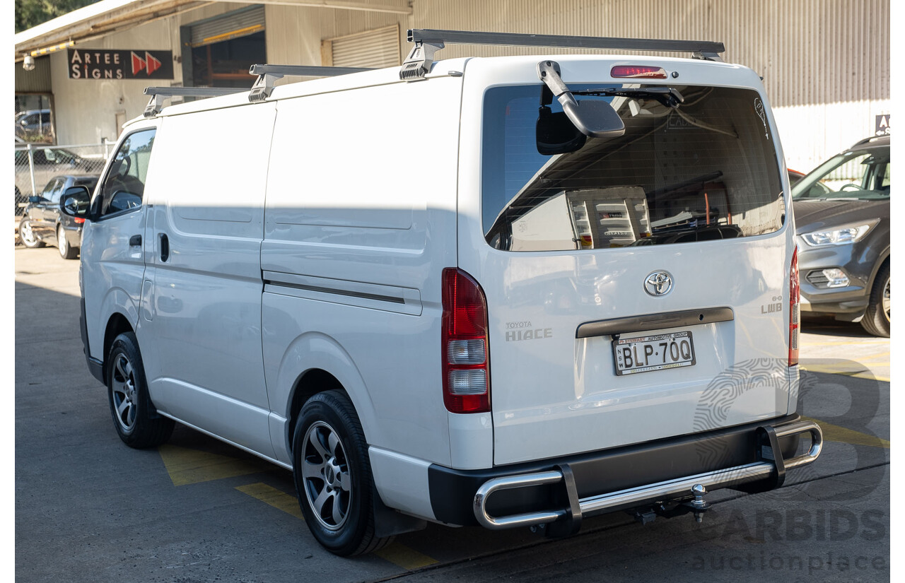 10/2009 Toyota Hiace LWB TRH201R MY07 Upgrade 4d Van White 2.7L