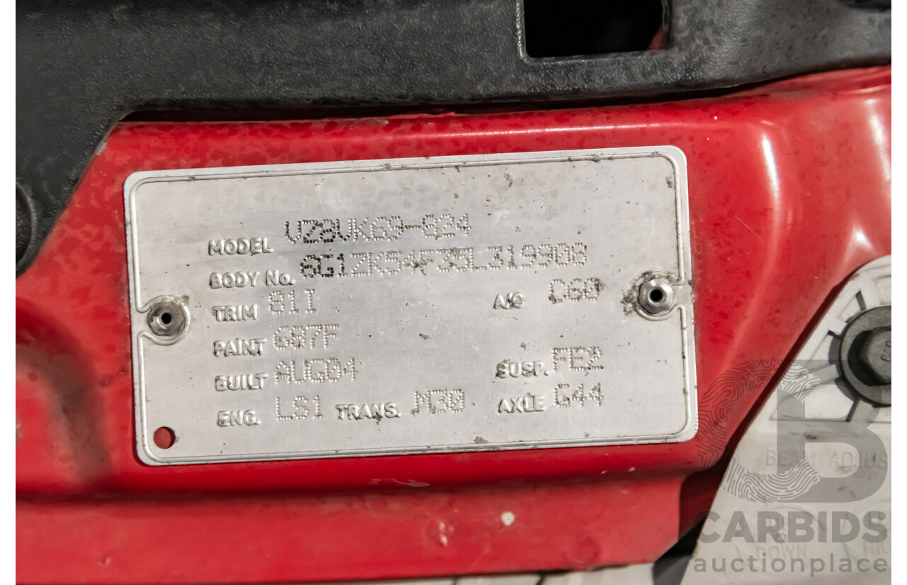 8/2004 Holden Commodore SS VZ 4d Sedan Red LS1 5.7L V8