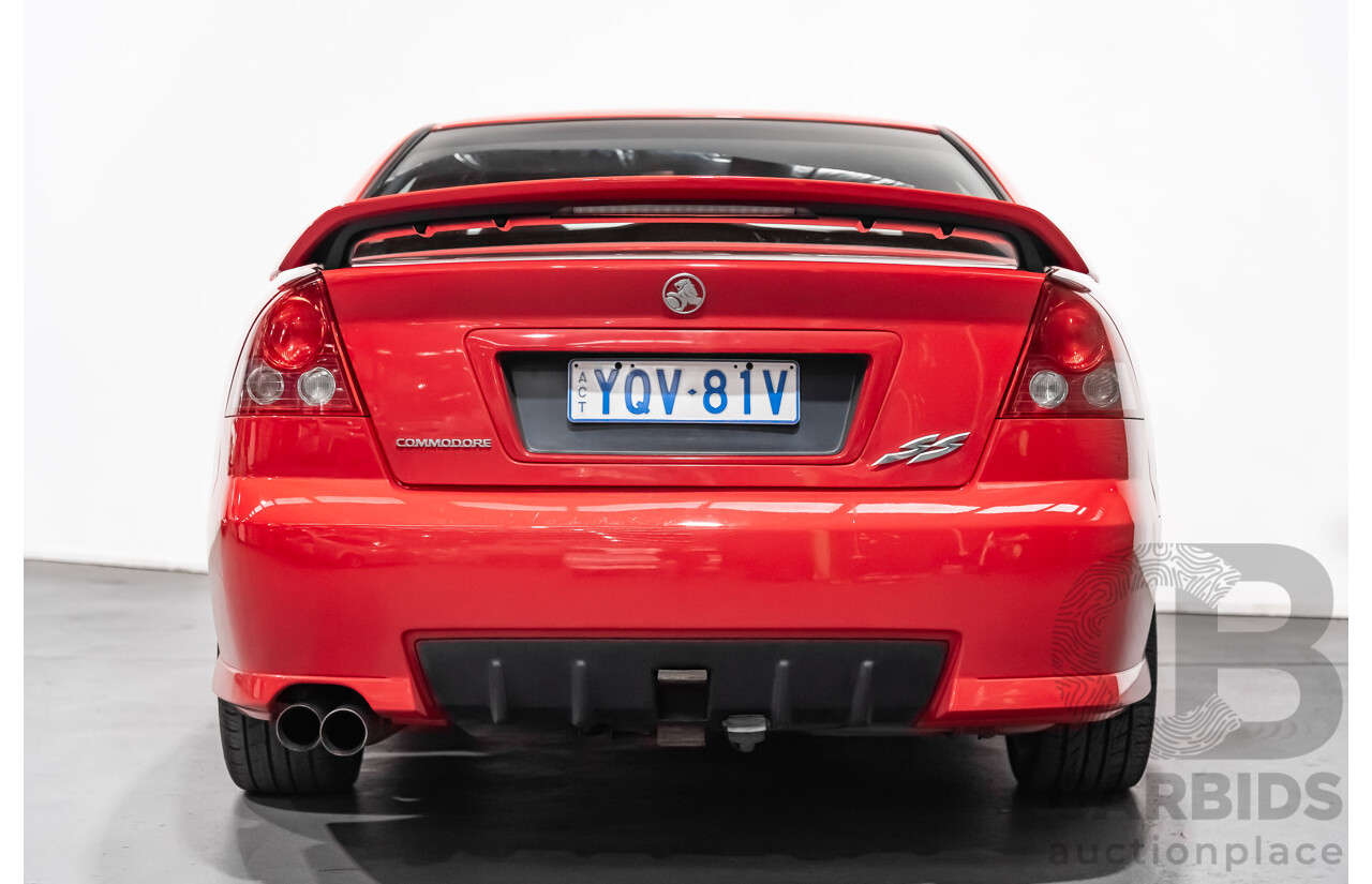 8/2004 Holden Commodore SS VZ 4d Sedan Red LS1 5.7L V8