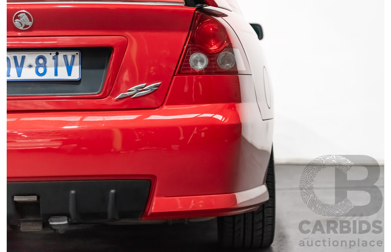 8/2004 Holden Commodore SS VZ 4d Sedan Red LS1 5.7L V8