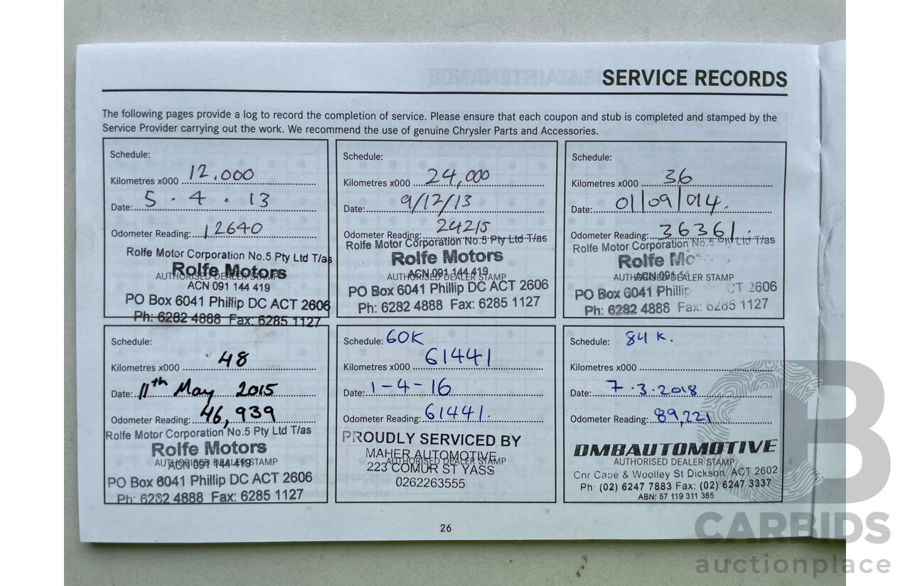 6/2012 Jeep Grand Cherokee Laredo (4x4) WK 4d Wagon Black 3.6L