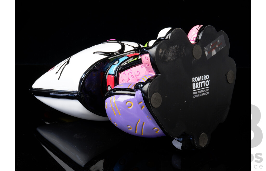 Romero Britto (Born 1963, Brazilian), Cheryl, Poly Resin, Height 31 Cm