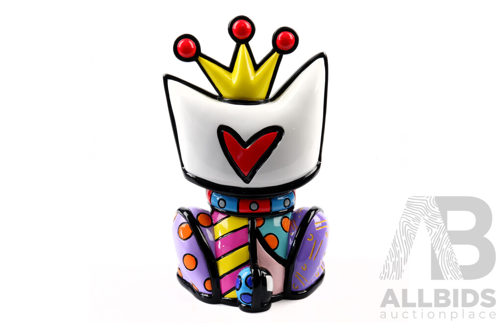 Romero Britto (Born 1963, Brazilian), Cheryl, Poly Resin, Height 31 Cm