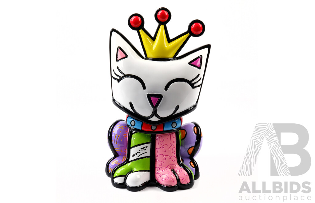 Romero Britto (Born 1963, Brazilian), Cheryl, Poly Resin, Height 31 Cm
