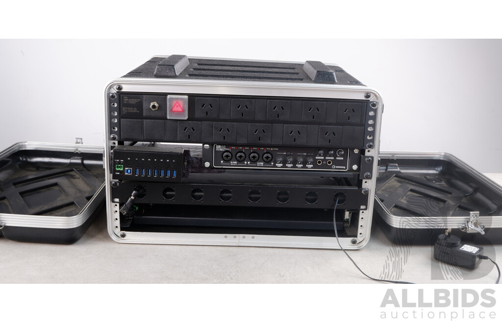 Titan AV Custom Road Case with Built In Powerbank, USB hub, Steinberg Soundcard