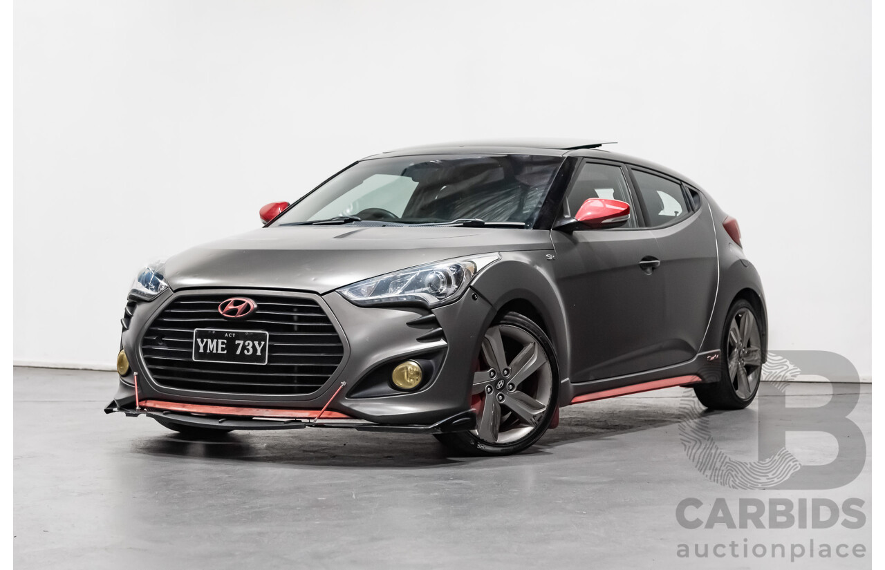 6/2014 Hyundai Veloster SR Turbo FS3 3d Coupe Grey 1.6L Turbo