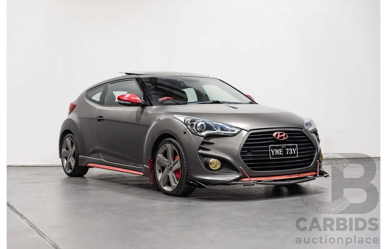 6/2014 Hyundai Veloster SR Turbo FS3 3d Coupe Grey 1.6L Turbo