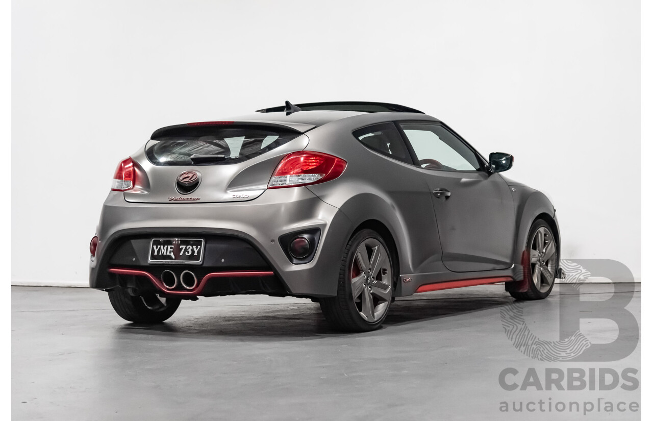 6/2014 Hyundai Veloster SR Turbo FS3 3d Coupe Grey 1.6L Turbo