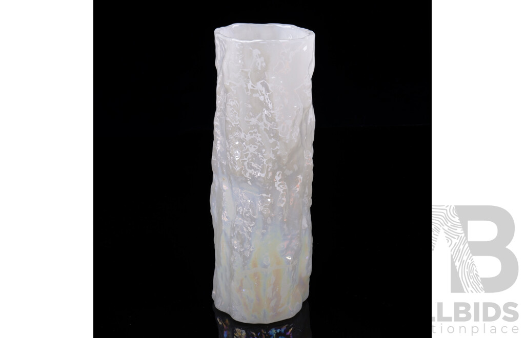 Geoffrey Baxter Style Lustre Glazed Bark Vase, Retailed by Nock & Kirby