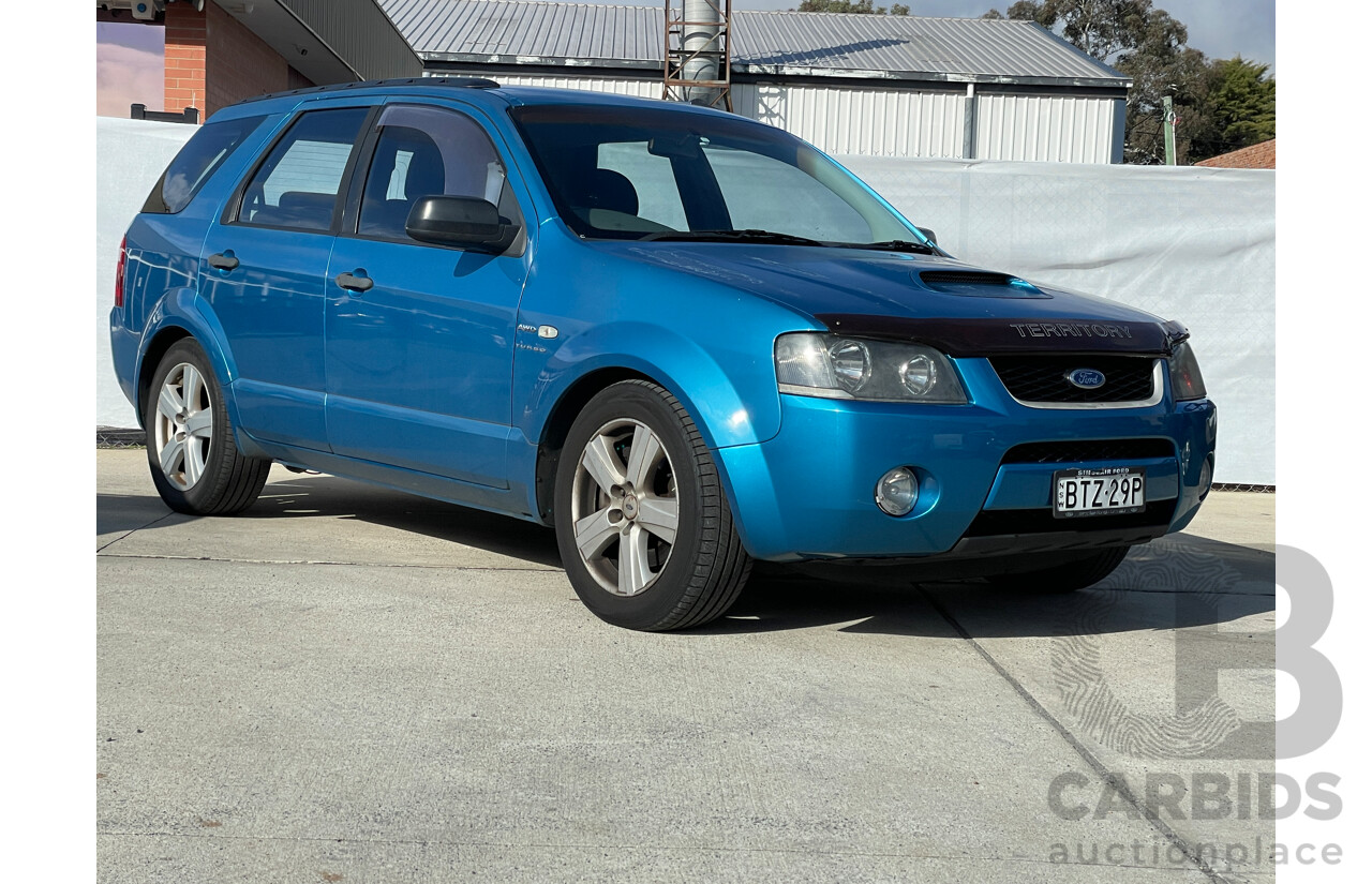 8/2006 Ford Territory Turbo (4x4) SY 4d Wagon Blue 4.0L